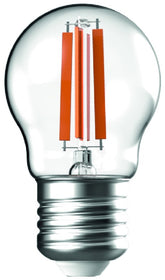 Avide Λάμπα LED Filament Mini Σφαιρική 6.5W E27 WW 2700K High Lumen